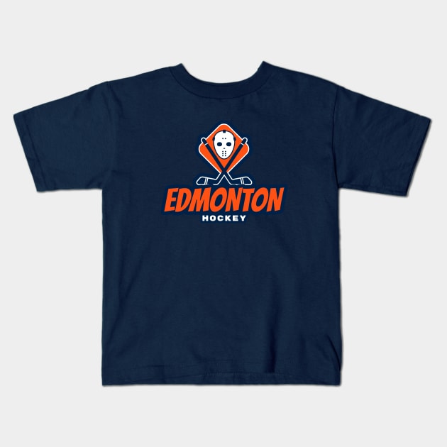 Edmonton oilers hockey Kids T-Shirt by BVHstudio